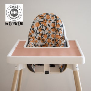 Peachy Floral | Ikea highchair pillow cover | Antilop cushion cover