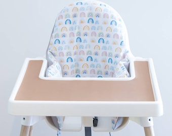 Pastel Rainbow  | Ikea highchair cushion cover | Antilop pillowcase