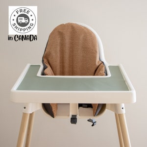 Coussin en cuir pour chaise salle à manger pour enfant, Housse chaise haute  pour bébé