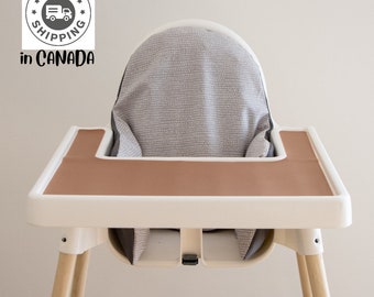 Grey Moonscapes | Ikea highchair cushion cover | Antilop cover