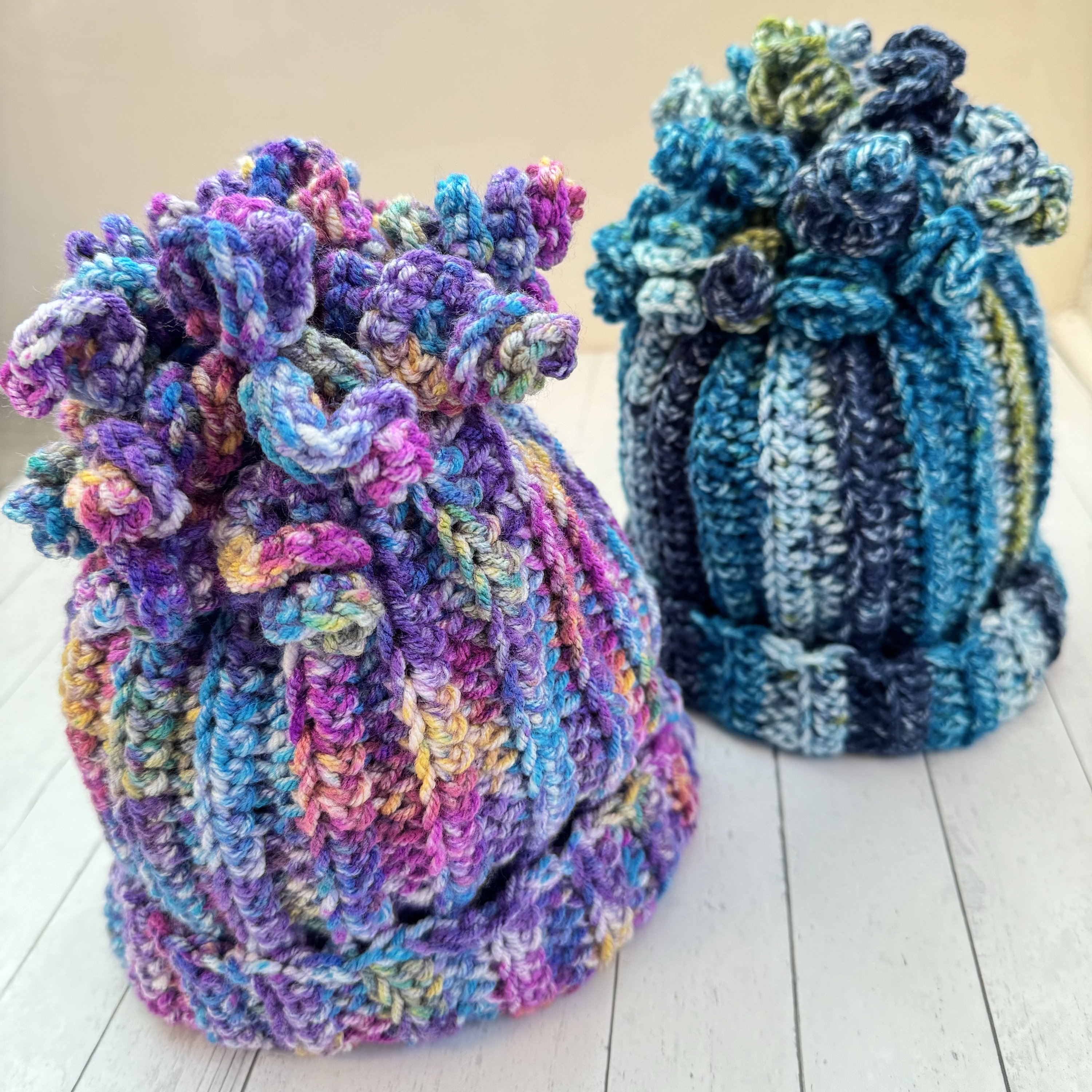 Curly Pompom Hand Crochet Beanie Hats! - Etsy
