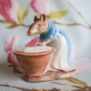 Sällsynta Beatrix Potters Anna Maria Whiskers (Royal Doulton Beswick 1973-4)