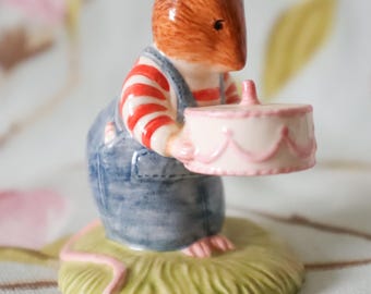 Royal Doulton Brambly Hedge Wilfred's birthday cake