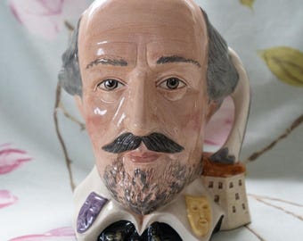 For budding actors - Royal Doulton Shakespeare Collection William Shakespeare large Toby jug (1982)