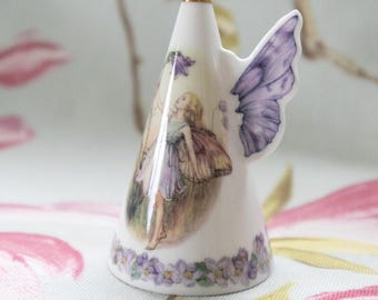 Royal Worcester fine porcelain flower fairies candle snuffer