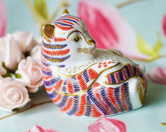 22 carat gold and sterling silver Tiger Cub by Royal Crown Derby