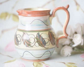 Hand-painted and signed Glyn Colledge jug
