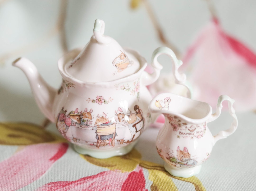 Royal Doulton Brambly Hedge Miniature Tea Pot and Jug Etsy