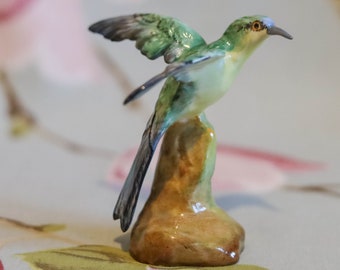 Delightful  hand-painted Crown Staffordshire J T Jones: bee eater (4 inches)