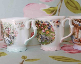 Brambly Hedge complete beaker set: spring, summer, autumn and winter (Royal Doulton)