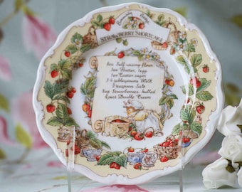 Rare Brambly Hedge recipe plate strawberry shortcake (8 inch) by Royal Doulton