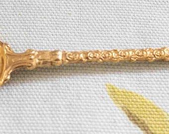 Beautiful sterling silver gilt (gold on silver) George VI Coronation spoon, May 1937