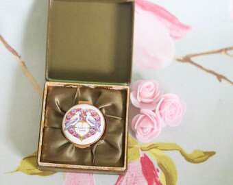 Fine Crummles love is for love hand-painted enamel trinket pot: boxed