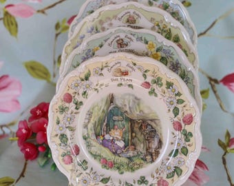 Brambly Hedge (Royal Doulton) complete Set A Surprise Outing: 8 inch plates