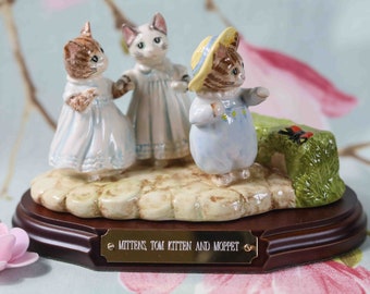 rare Royal Doulton (Beswick) Moppet, Tom Kitten and Mittens tableau