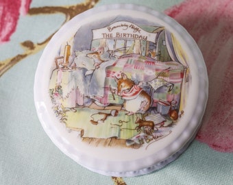 Royal Doulton Brambly Hedge birthday trinket pot