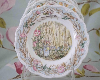 Brambly Hedge (Royal Doulton) complete set Primrose's Adventure: 8 inch plates