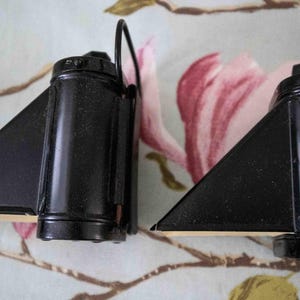 Unused boxed pair of World War 2 Air Raid Warden&#39;s (ARP) No 68 bicycle black-out lamps complete with bulbs