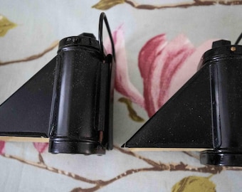 Unused boxed pair of World War 2 Air Raid Warden's (ARP) No 68 bicycle black-out lamps complete with bulbs