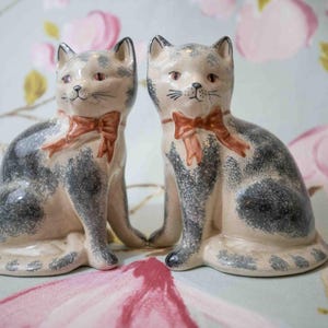 Roggen Keramik Katzen: unzertrennlich
