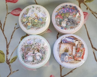 Royal Doulton Brambly Hedge Four Seasons trinket pots