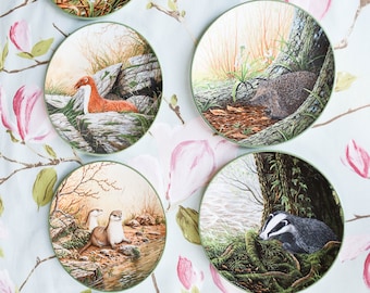 Royal Doulton wildlife plate set:  W G Rollinson (artist) sponsored by the British Naturalists Association
