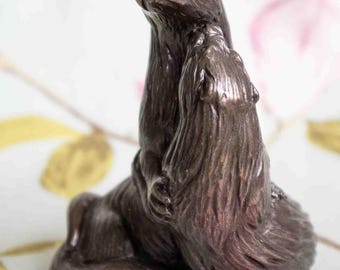 Embracing otters: fine cold cast bronze