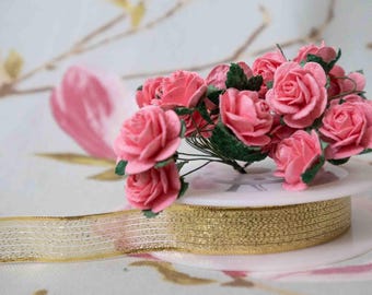 15mm Gold Lurex Ribbon