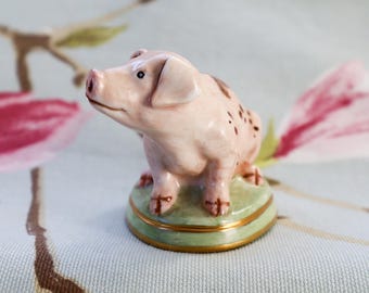 Glorious Gloucester Old Spot Pig - Halcyon Days bonbonniere