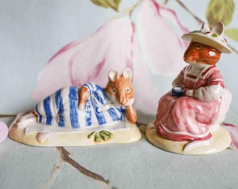 Seaside ahoy! Brambly Hedge Mr and Mrs Saltapple (Royal Doulton 1992)