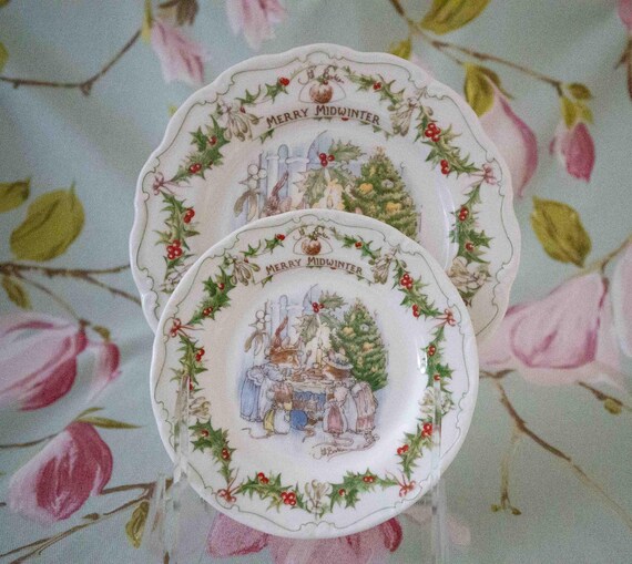 Royal Doulton Brambly Hedge Merry Midwinter Plates, Cup and Saucer