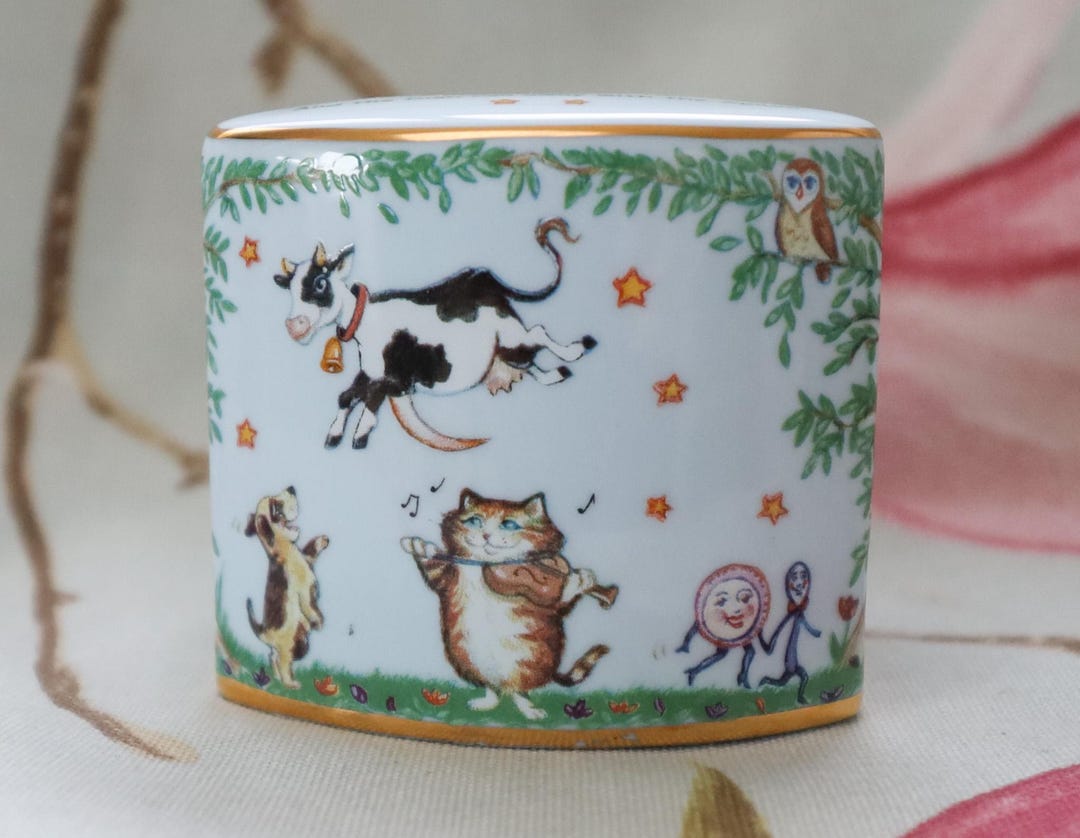 The Cow Jumped Over the Moon: Halycon Days Fine Porcelain Money Box - Etsy