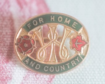 World War II Womens Institute (WI) badge: for home and country