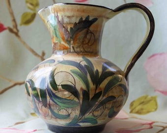 Striking hand painted and signed Glyn Colledge jug