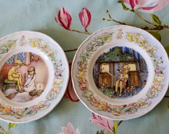 Charming set of Royal Worcester Peter Pan (James Barrie) plates