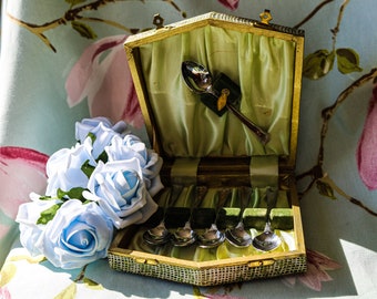 Dazzling 1940s tea spoons - silver plate: free UK postage (will post internationally)