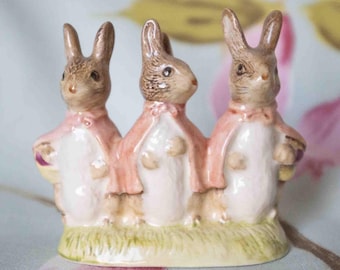 Royal Doulton Beswick Beatrix Potter Flopsy, Mopsy and Cotton Tail (1954)