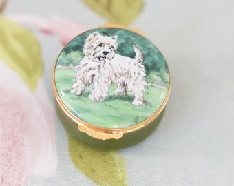 Crummles West Highland terrier trinket pot: wonderful gift for Westie owners