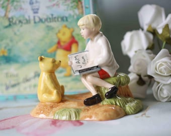 Royal Doulton Christopher Robin reads to Pooh: boxed.