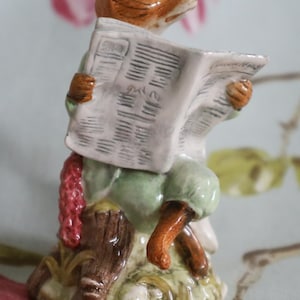Beatrix Potter Fox Figurine Reading - Etsy