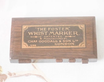 The Foster Edwardian whist marker