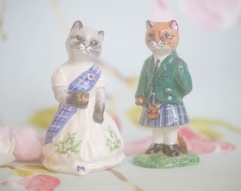 Mr and Mrs MacKatt by Loch Lomond Ceramics: rare