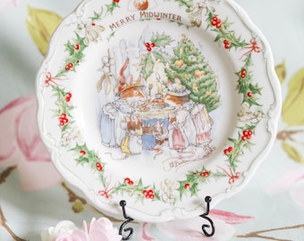 Royal Doulton Brambly Hedge Merry Midwinter: 8 inch plate
