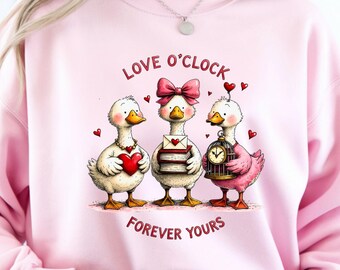 Valentine Goose PNG | Love O'Clock Clipart (Digital Download)