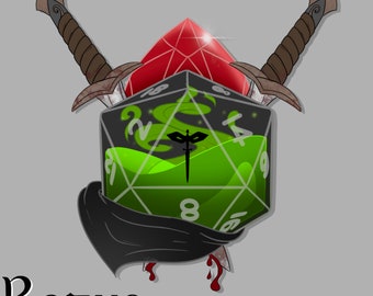 Rogue Dice Design PNG