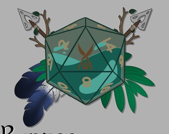 Ranger Dice Design PNG