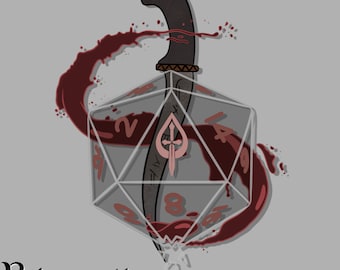 Bloodhunter Dice Design PNG