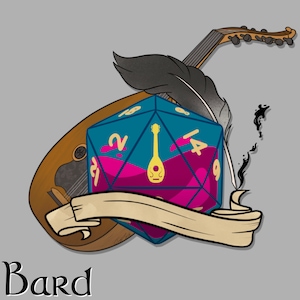 Bard Dice Design PNG