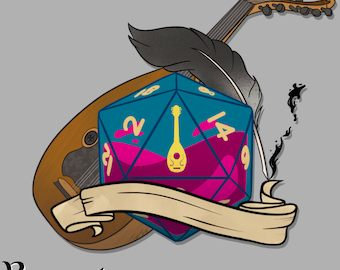Bard Dice Design PNG