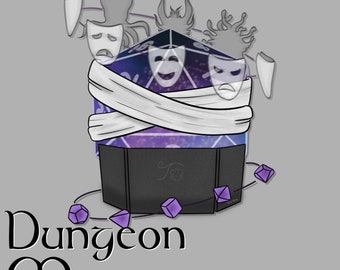 Dungeon Master Dice Design PNG